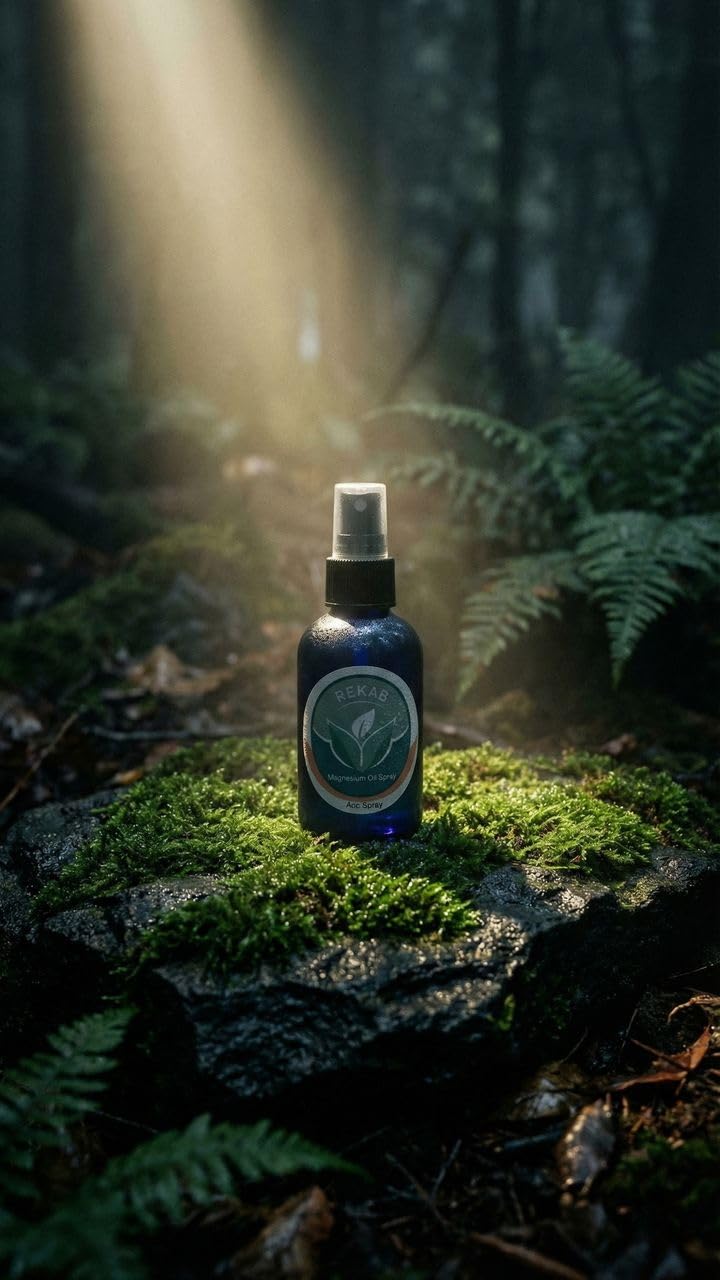 REKAB Mineral Oil Magnesium Spray - Magnesium for Sleep with Pure Magnesium Glycinate - Soothe and Relax with Natural Magnesium Oil Spray - 100% Pure & Natural