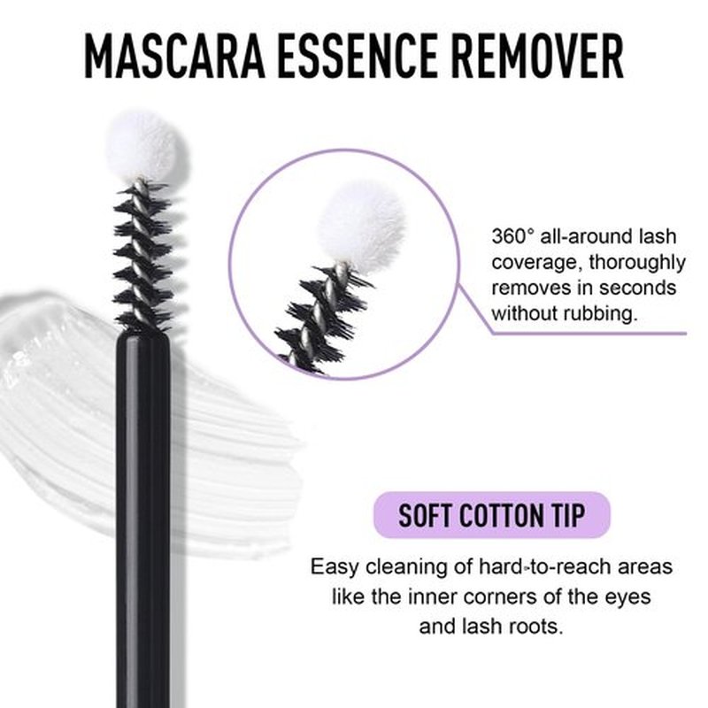 UCANBE Volumizing Mascara & Eyelash Remover Gift Set - Waterproof, Smudge-Proof Long-Lasting Black Mascara & Nourishing Lash Remover Eye Makeup Kit- Ideal Travel Companion, Gentle for Sensitive Eyes