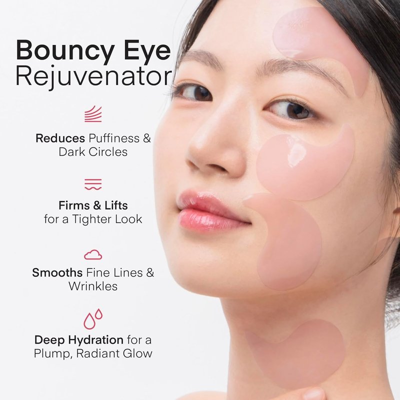 Korean Collagen Mask Set - 3-Piece Bio-Collagen Face Masks, Night Peel-Off & Eye Patches for Hydration | 100ml & 60 pcs