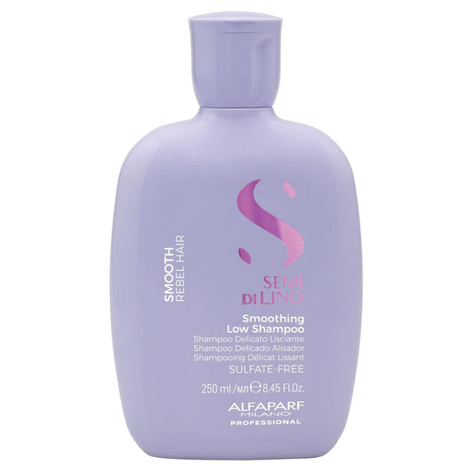 ALFAPARF MILANO Semi Di Lino Smoothing Sulfate Free Shampoo - Anti Frizz Hair Care & Cleansing Shampoo to Revitalize Dry Hair & Restore Shine