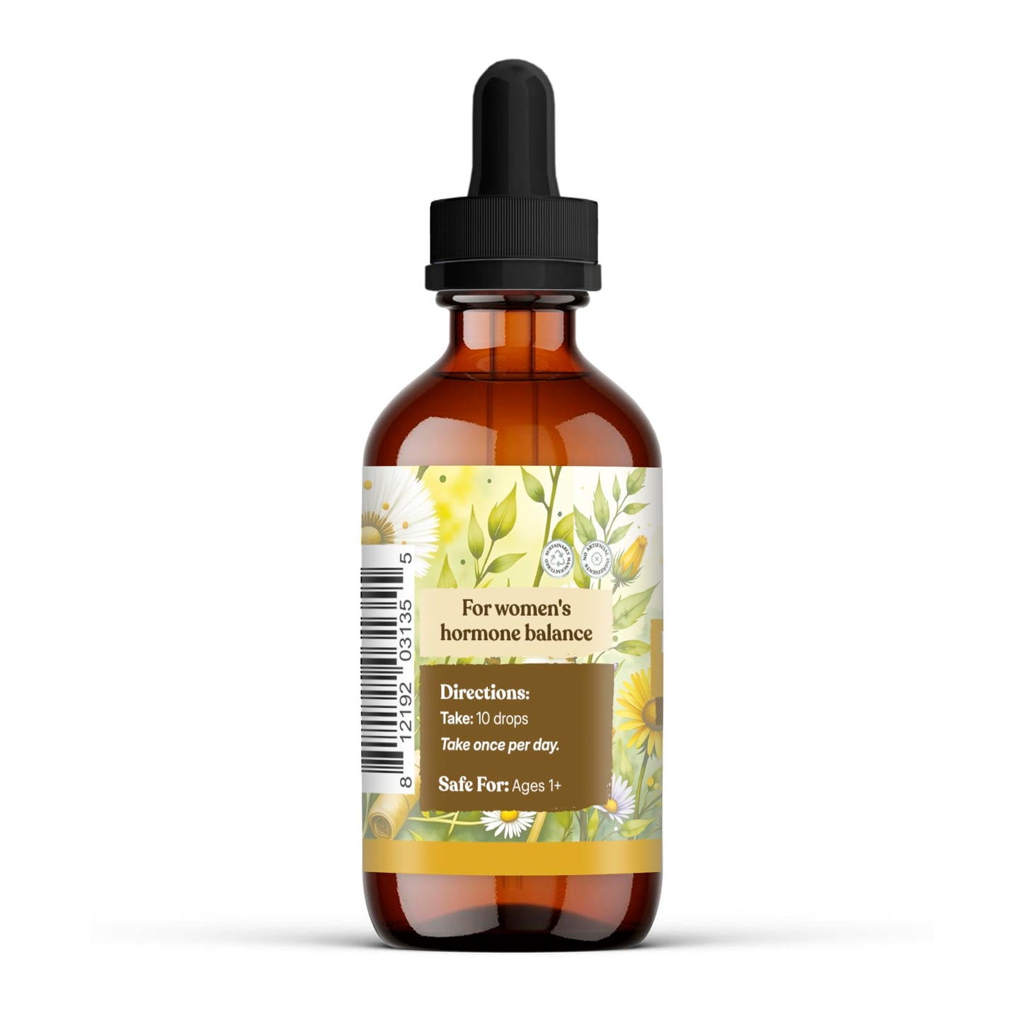 Earthley Wellness Postpartum Balance, Supports and Balances Female Hormones, Supports Postpartum Recovery, Smooths Out Mood Swings, Essential Herbs Like Dandelion Root, Catnip, & Alfalfa (2oz)