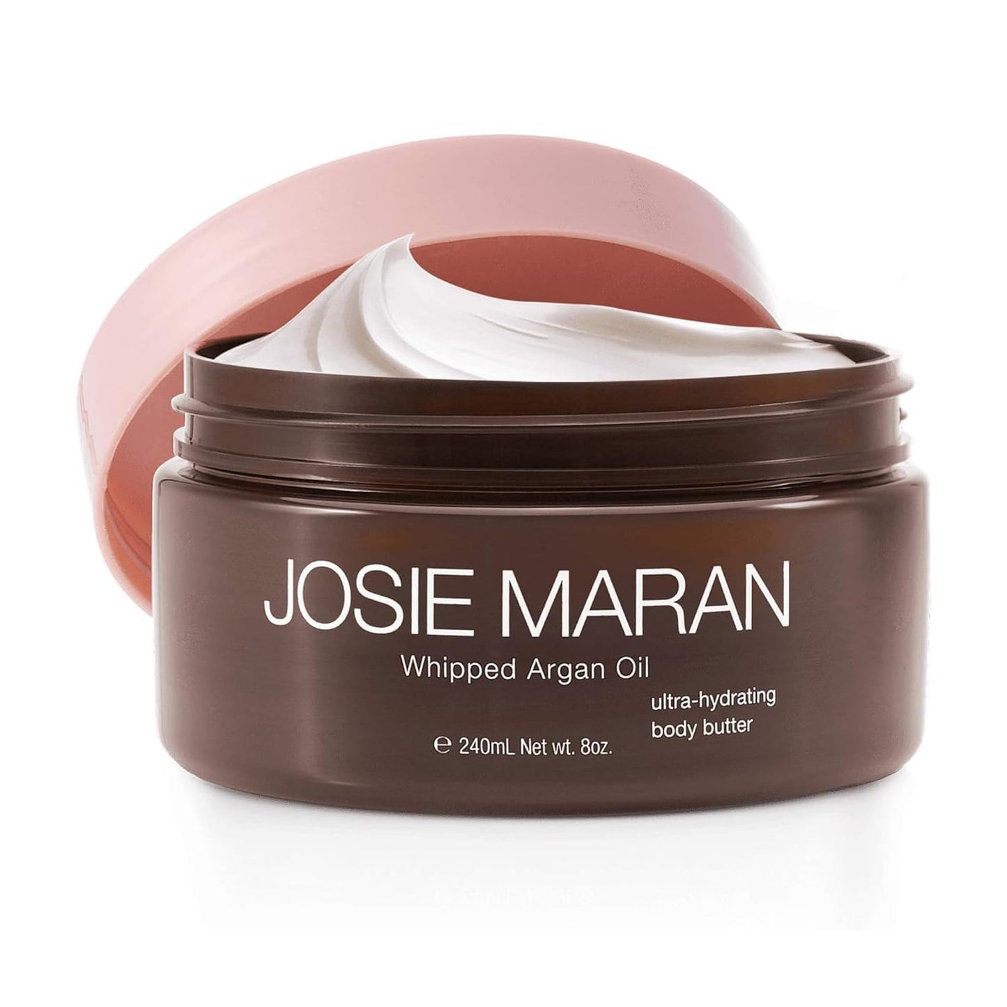 Josie Maran Whipped Body Butter - Hydrate, Soften & Revitalize Skin with Argan Oil, Shea Butter, Avocado Oil & Fatty Acids - Dry Skin Body Moisturizer - Lavender Citrus (8 fl oz / 236 ml)