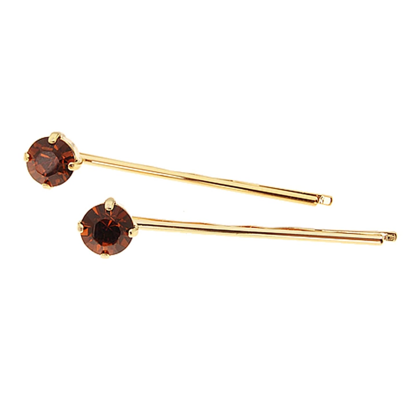Sapphire Silver L. Erickson Little Gem Bobby Pins - Stylish Hair Accessories