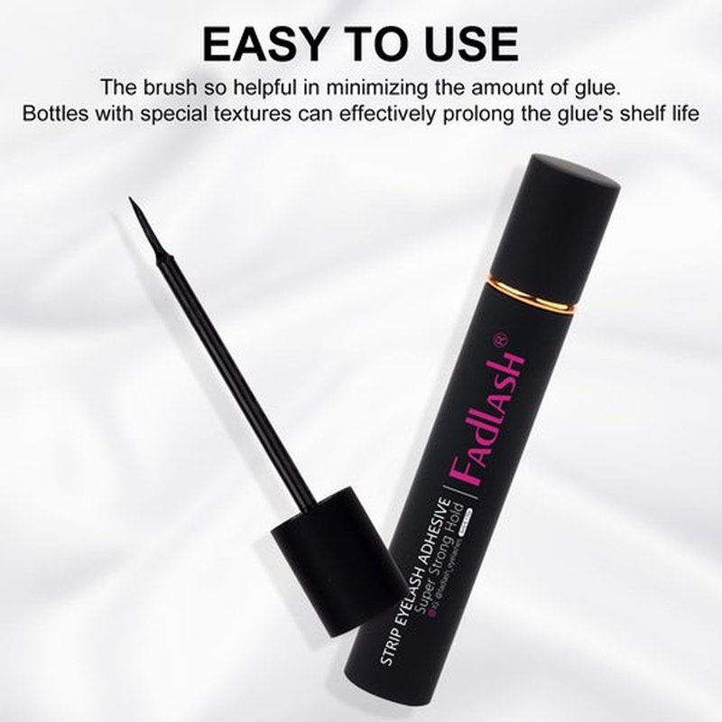 Eyelash Glue for False Lashes Super Strong Hold Eyelash Glue Black Lash Glue for False Lashes Waterproof Strip Lash Glue Professional Latex Free Sensitive Eyes