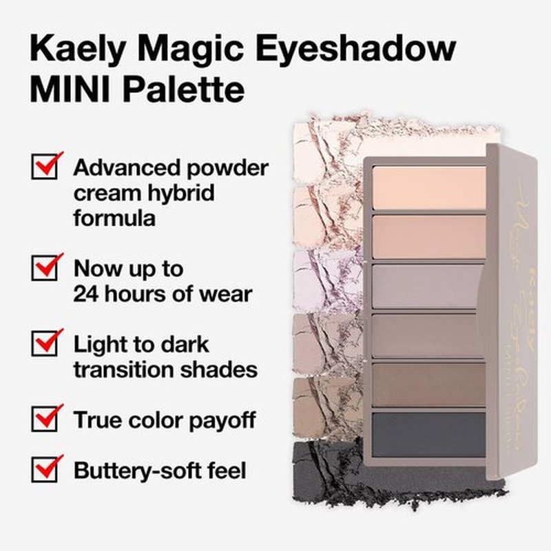 Kaely 6 Color Mini Nude Smoky Eyeshadow Palette Makeup, Highly Pigmented Eye Shadow Palette Waterproof, Natural Matte Eye Shadow Palette, paleta de sombras de ojos, Vegan & Cruelty-free, 05