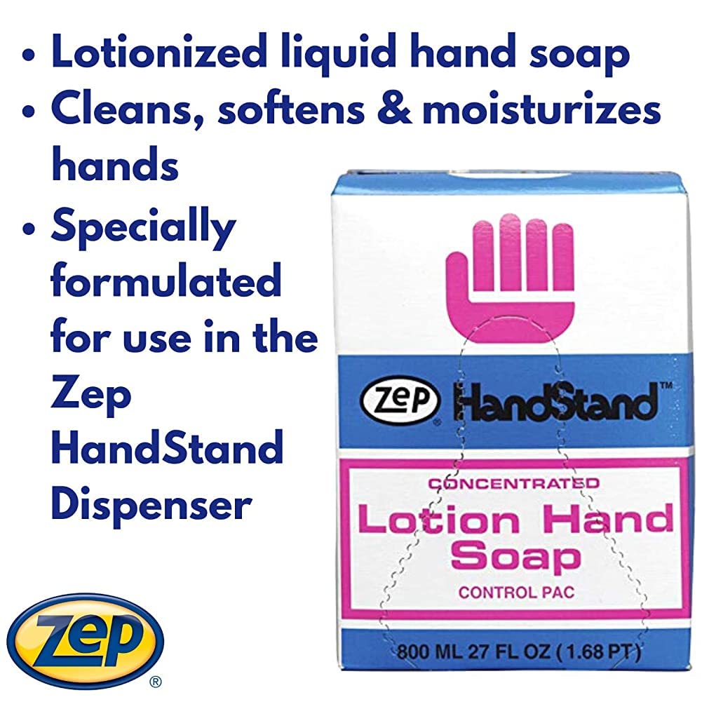 Zep Handstand Lotion Soap - 27 oz (Case of 12) 91601 - Ideal product for all Restrooms and Locker Rooms