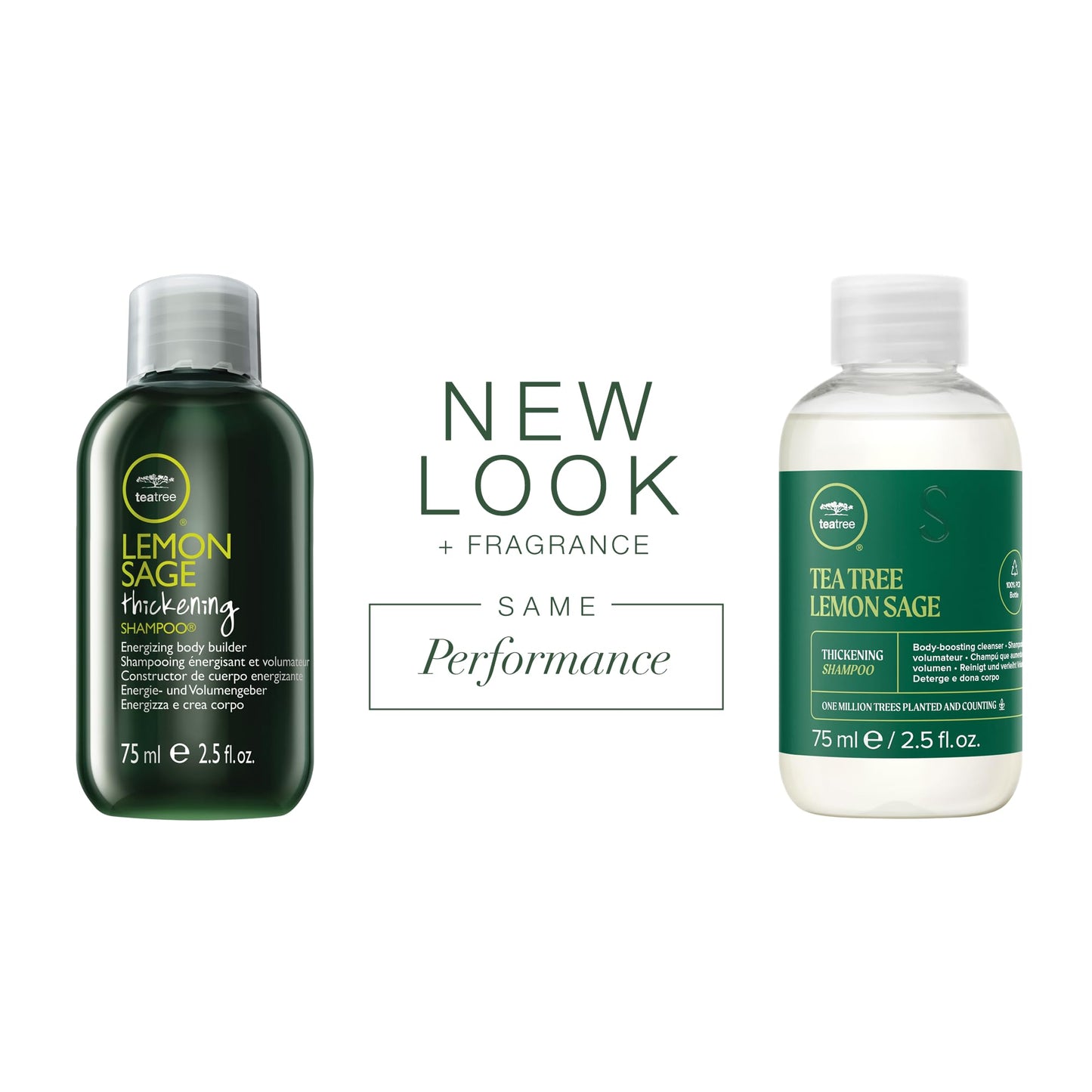 Tea Tree Lemon Sage Thickening Shampoo, Builds Body + Boosts Volume, For Fine Hair, 2.5 fl. oz.