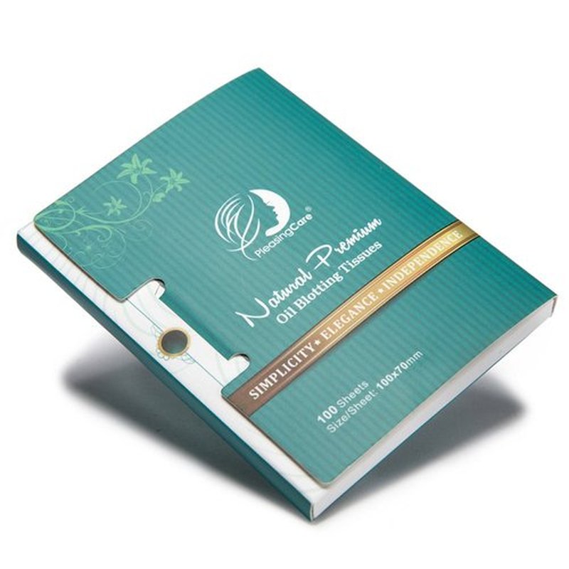 PleasingCare Oil Absorbing Facial Blotting Sheets For Oily Skin, 100 Count, pack of 6 - Natural Bamboo Charcoal Handy Face Blotting Paper for Both Women and Men Use