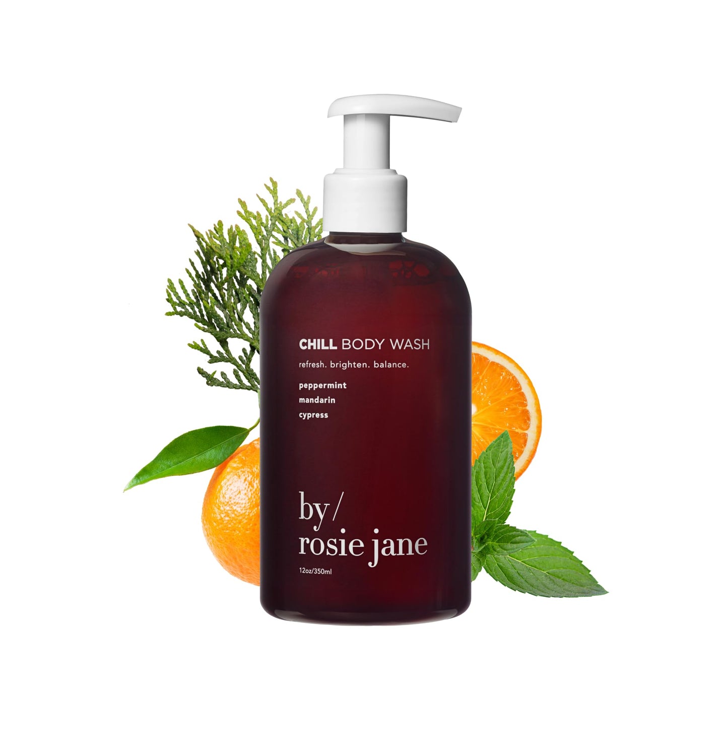 By Rosie Jane Calm Body Wash - Creamy, Hydrating Body Wash Made with Lavender, Chamomile & Neroli - Supports Skin Elasticity & Builds Collagen - Vegan & Non-Toxic (350ml)
