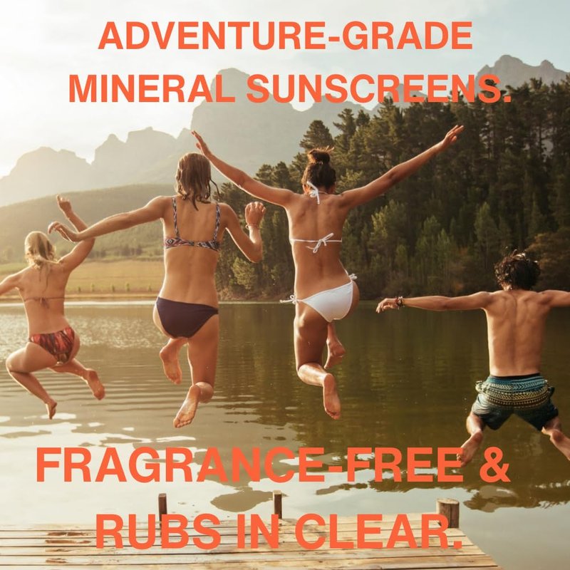 Mineral Sunscreen SPF 50 - Reef Safe, Non-Nano Zinc Oxide | Lightweight, Water-Resistant for Sensitive Skin