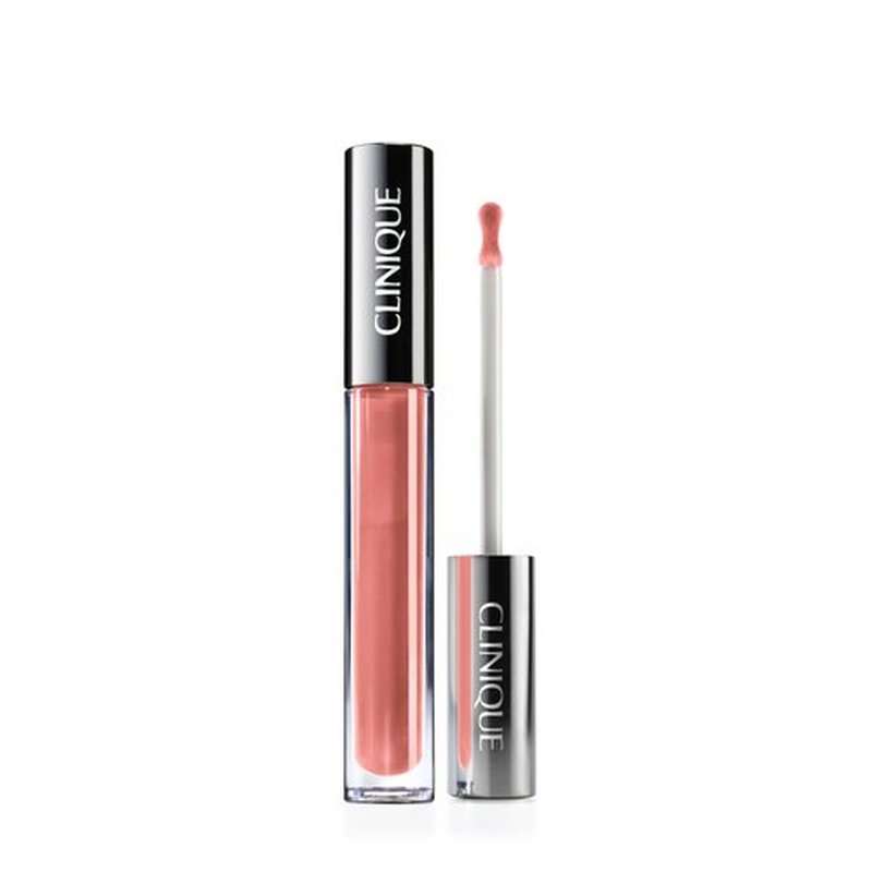 Clinique Pop Plush Creamy Lip Gloss With Hyaluronic Acid + Blend of Aloe Butter, Avocado Butter + Shea Butter | Hydrating + High Shine, Chiffon Pop, 0.11 Fl Oz