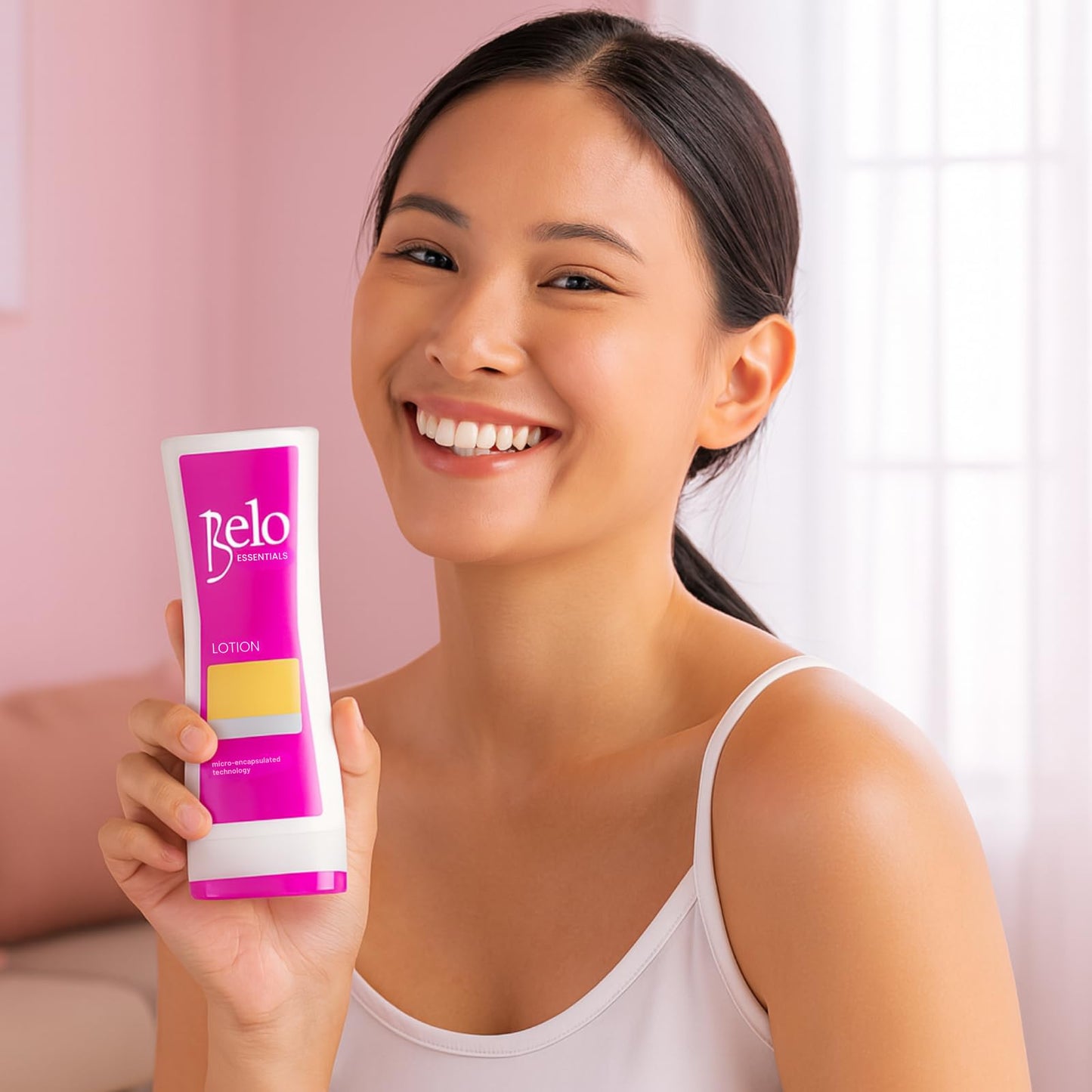 Belo Essentials Body Lotion - Fast-Absorbing Daily Moisturizing Cream for Smooth, Hydrated Skin – Lightweight All-Over Body Hydration with Non-Greasy Texture - 100ml