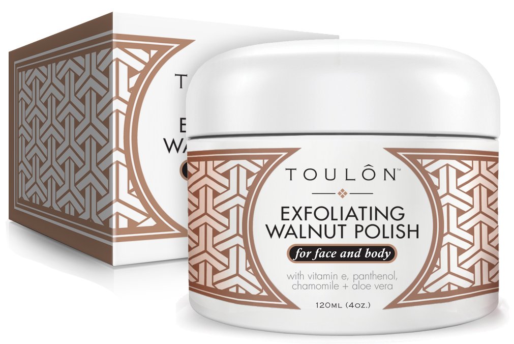 Exfoliating Face Wash Exfoliate Scrub - Pore Cleaner Natural Walnut Exfoliator for Face & Body for Men and Women. Facial Exfoliant