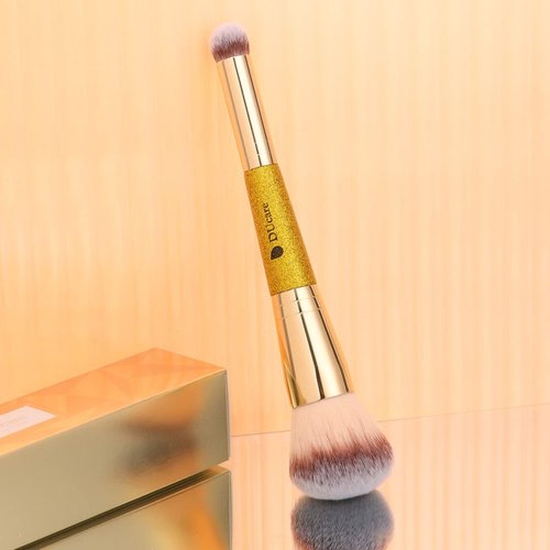 DUcare Makeup Brushes Double Ended Foundation Powder Brush Concealer Brush Perfect for Rounded Taperd Liquid, Cream, Powder,Blending, Buffing
