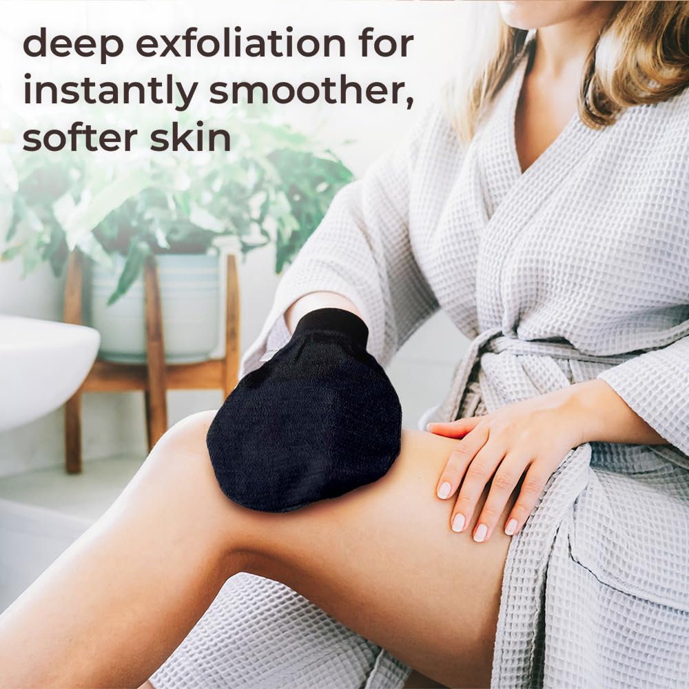 Natural Elephant Exfoliating Hammam Glove (2 Pink and 1 Purple (Pack of 3))