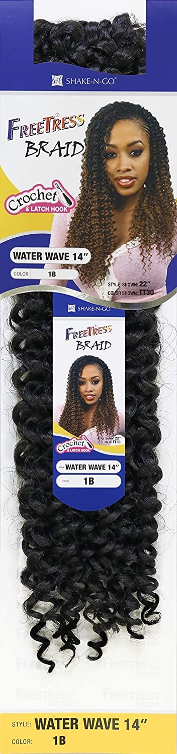 MULTI PACK DEALS! FreeTress Crochet Braids Water wave 14" (3-PACK, 350)
