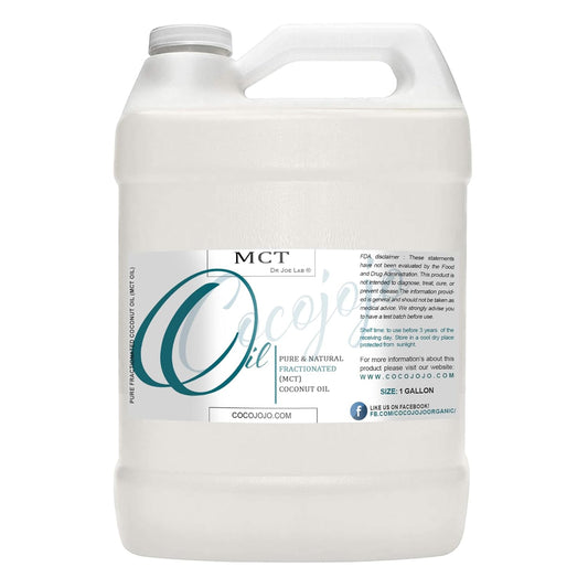 Fractionated Coconut Oil - Pure & Steam Distilled for Skin, Hair & Nails | 1 Gallon