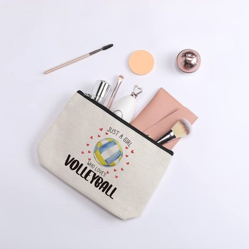 kdxpbpz Volleyball Gifts Inspirational Gifts for Women Volleyball Gifts for Players Teams Women Birthday Gifts for Women Her Best Friend Sister Coworker BFF Besties Volleyball Stuff Makeup Bag