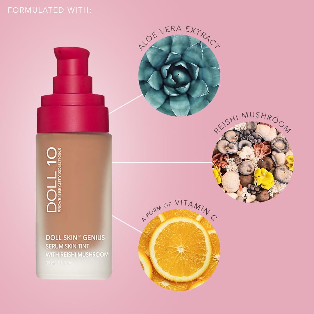 Doll Skin Genius™ Serum Skin Tint With Reishi Mushroom (Deep)