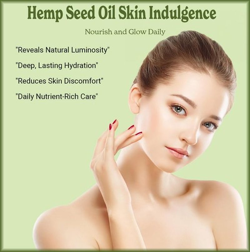 Natural Born Oils Hemp Seed Oil, 2oz, Organic, Cold-Pressed, Rich in Omega Fatty Acids, Ideal for Skin Hydration, Hair Growth