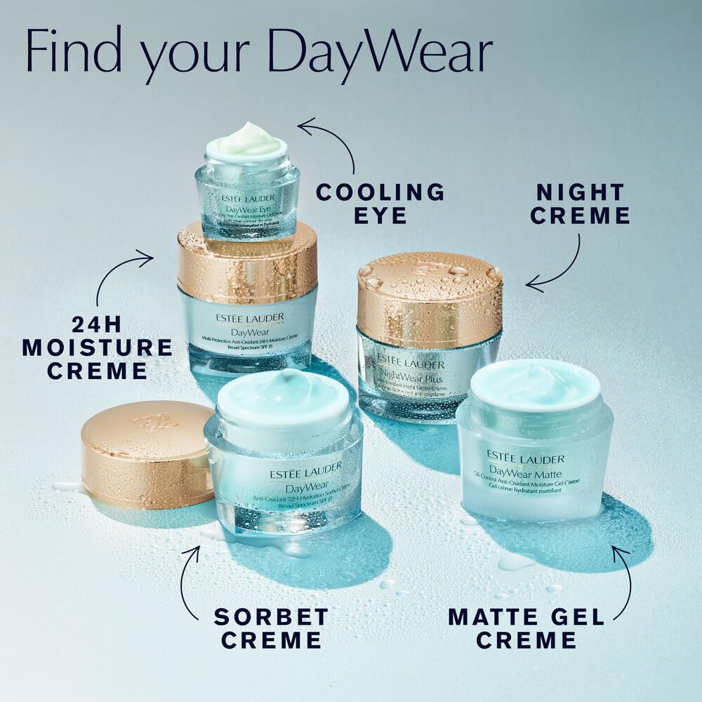 Estée Lauder DayWear Multi-Protection Anti-Oxidant 24H-Moisture Cream SPF 15 | Anti-Aging Moisturizer | Face Moisturizer for Dry Skin,1.7 Ounce,(Pack of 2)