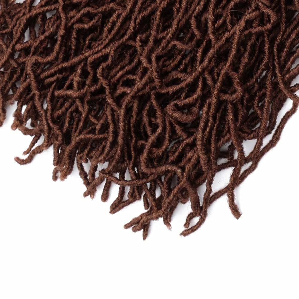 6 Packs Soft Locs Crochet Hair Pre Looped 24 Inch Faux Locs Crochet Braids Goddess Locs Dreadlocs Synthetic Hair For Black Women (24 Inch 6PACK 30#)