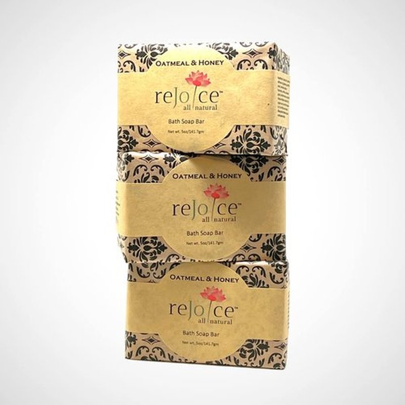 All Natural Soap Bar 5 oz (3 pack) (Oatmeal & Honey)
