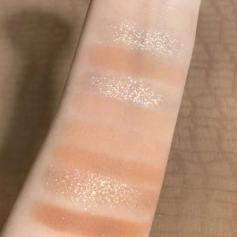 GHFCZOO Blooming Your Own Beauty Eyeshadow Palette, 9 Shades, Glitter and Matte Finishes (03#)