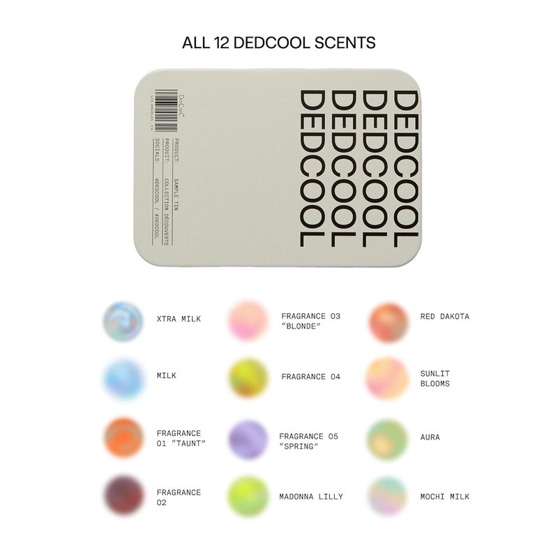 DedCool Fragrance Discovery Set - 12 Non-Toxic Vegan Eau de Parfum Samples | Travel Size Perfumes