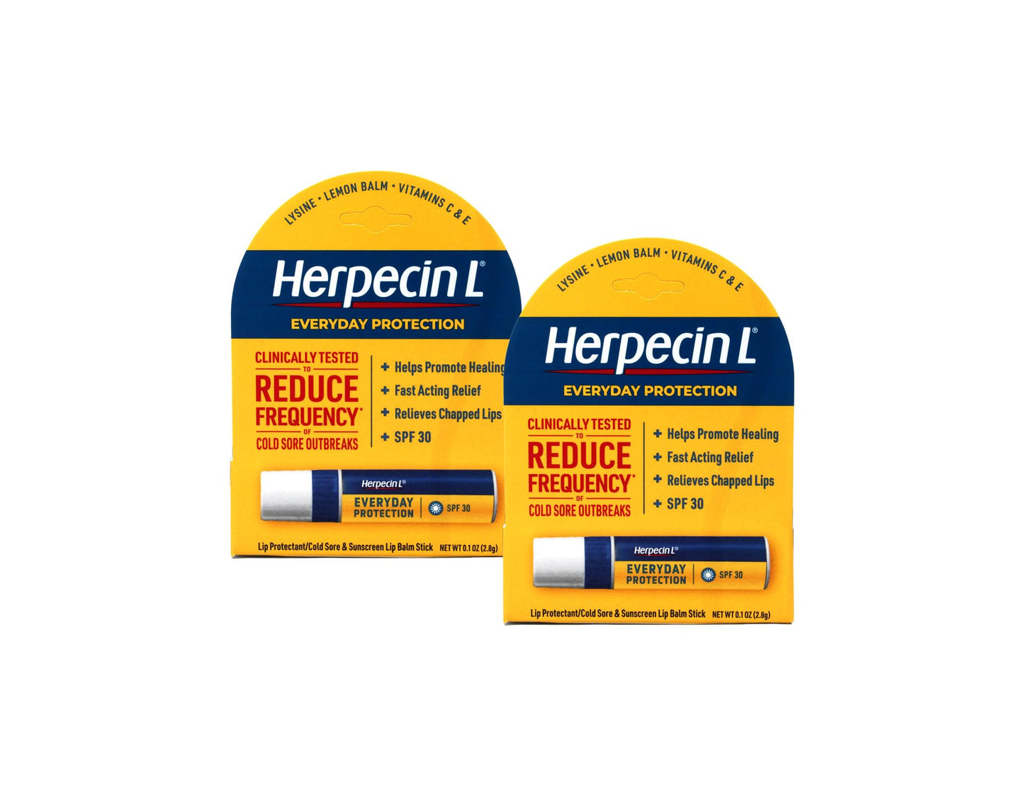 Herpecin-L Lip Balm SPF 30, 0.1 oz, 2-Pack