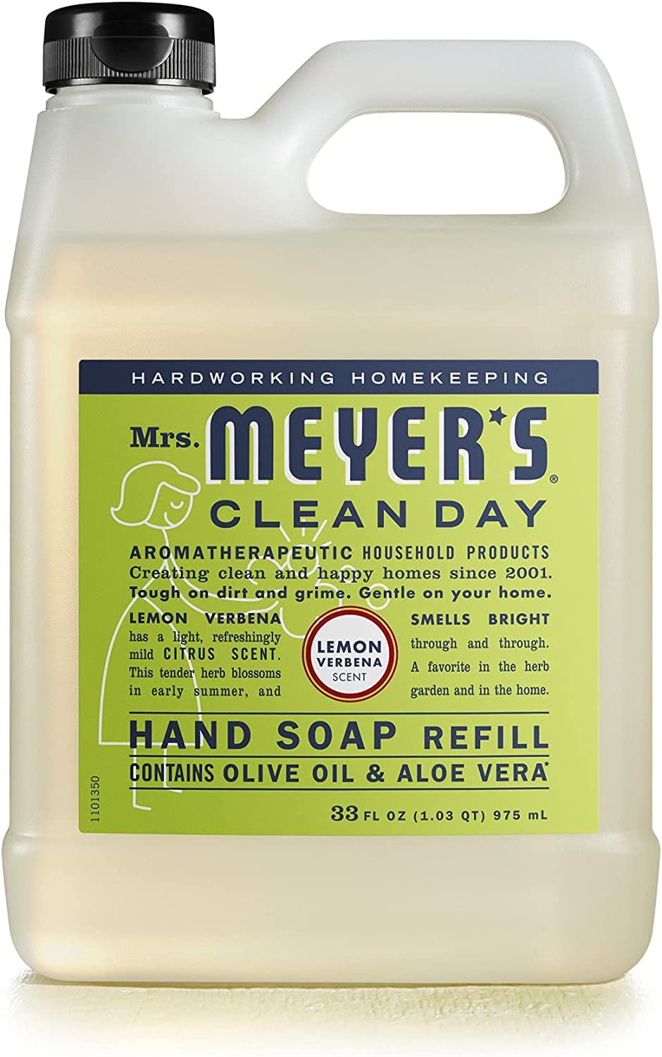 Mrs. MEYER'S Liquid Hand Soap New Everyday 6 Scent Variety Pack Refills, 1 Rainwater, 1 Oat Blossom, 1 Plumberry, 1 basil, 1 lavender, 1 Lemon Verbena, 1 CT