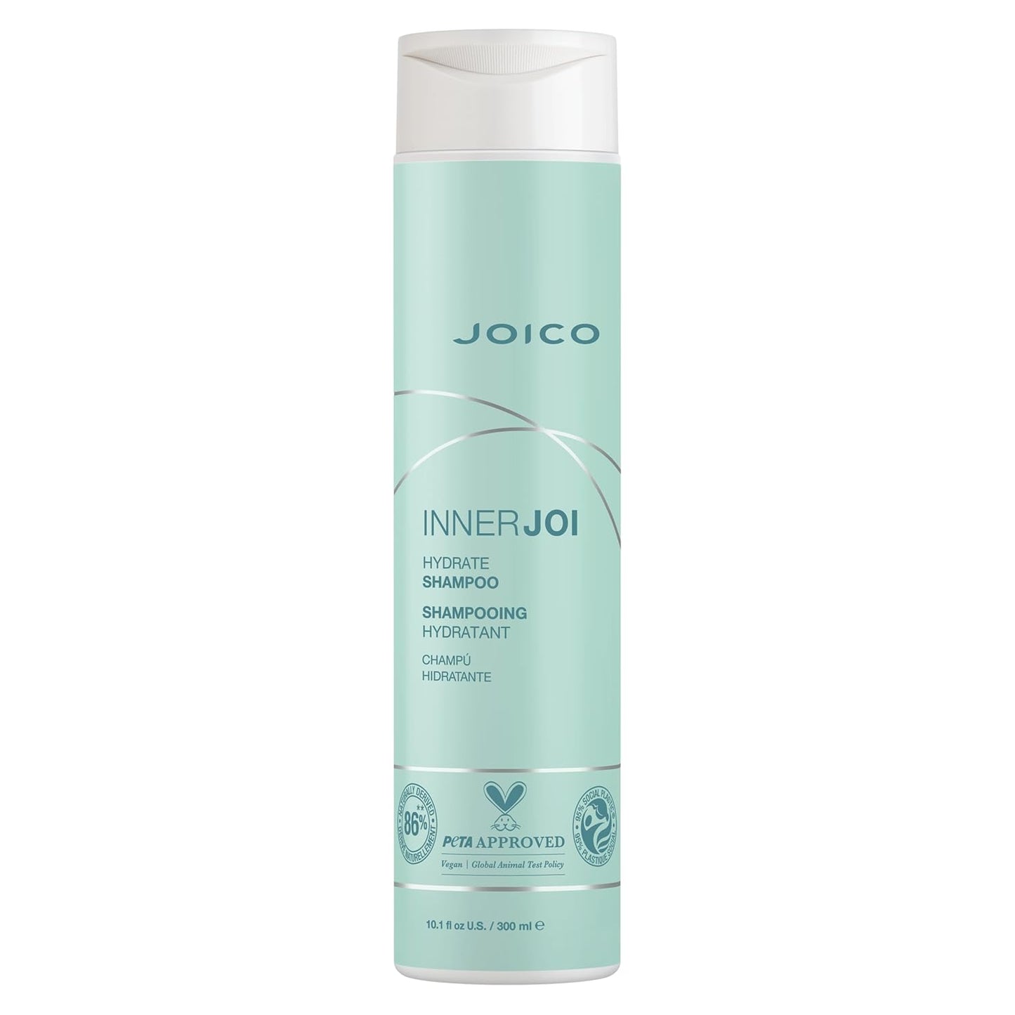 Joico InnerJoi Hydrate Shampoo | For Dry Hair & Scalp | Sulfate & Paraben Free | Naturally-Derived Vegan Formula