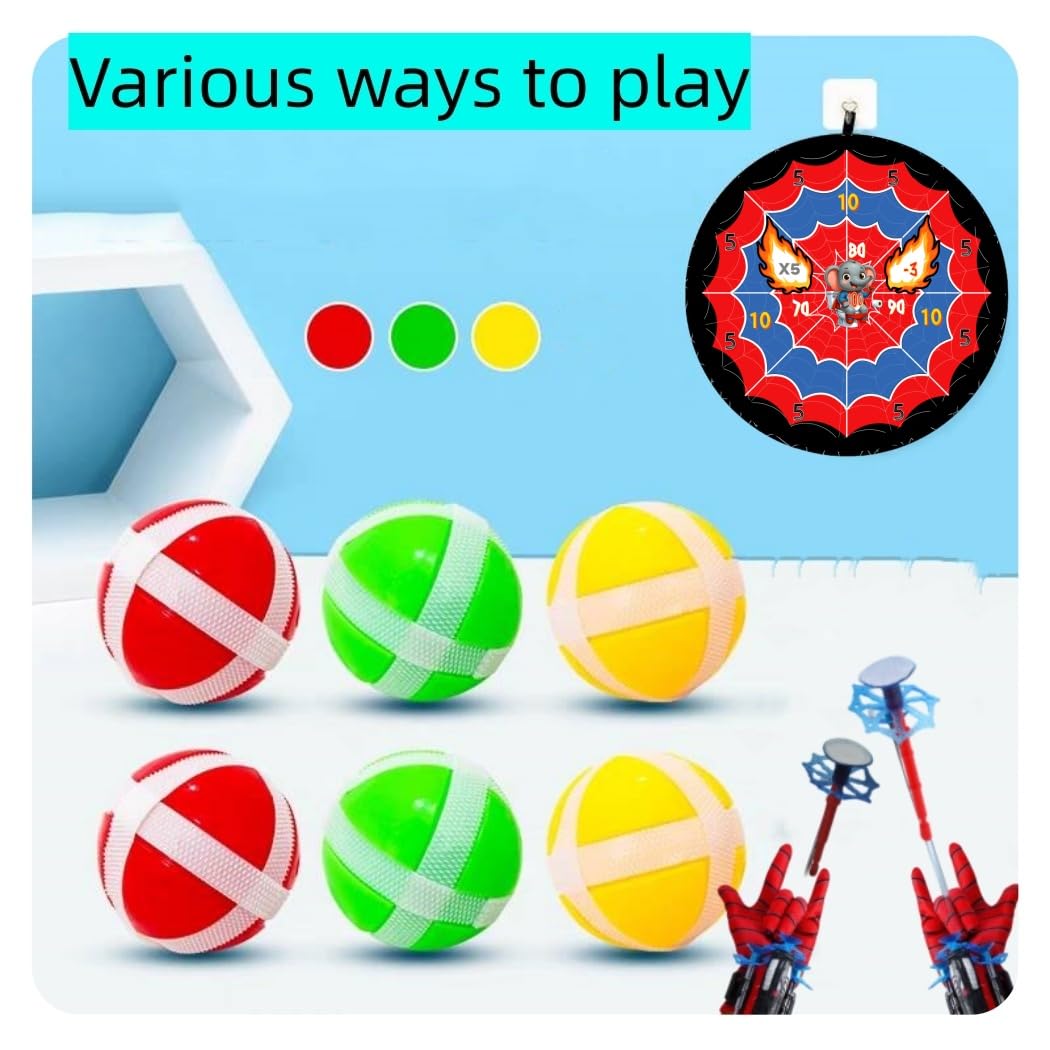 FJQZDBDSA Spiders Web Shooter ，Spider Toys for Boys 4-6，Boys 6-8 Years Old，Wrist Toys, Birthday Party Presents