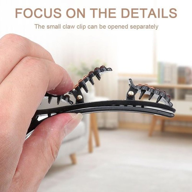 Sparkling Crystal Stone Braided Hair Clips, 2024 New Braided Hair Clips for Women, Sparkling Braided Hair Clips, Shiny Elegant Hair Styling Clips, Women Crystal Stone Braided Hair Clips(4PCS)