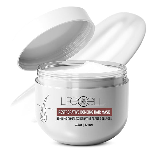 Repairing Hair Mask - Restorative Bonding Treatment with Bioactive Peptides, Keratin, Plant Collagen & Shea Butter | Deep Nourishment for All Hair Types
