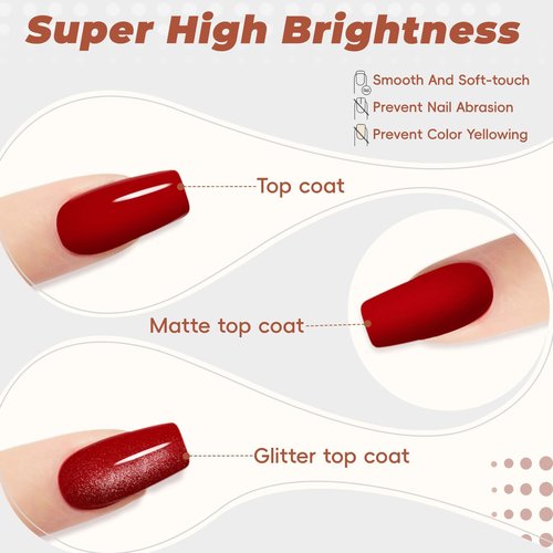 PHOENIXY Gel Nail Polish Kit with U V Light 48W, 56 Pcs 108 Effect Gel Nail Kit Base Glitter Top Coat Gel Nail Polish Set Manicure Tools Gifts for Women