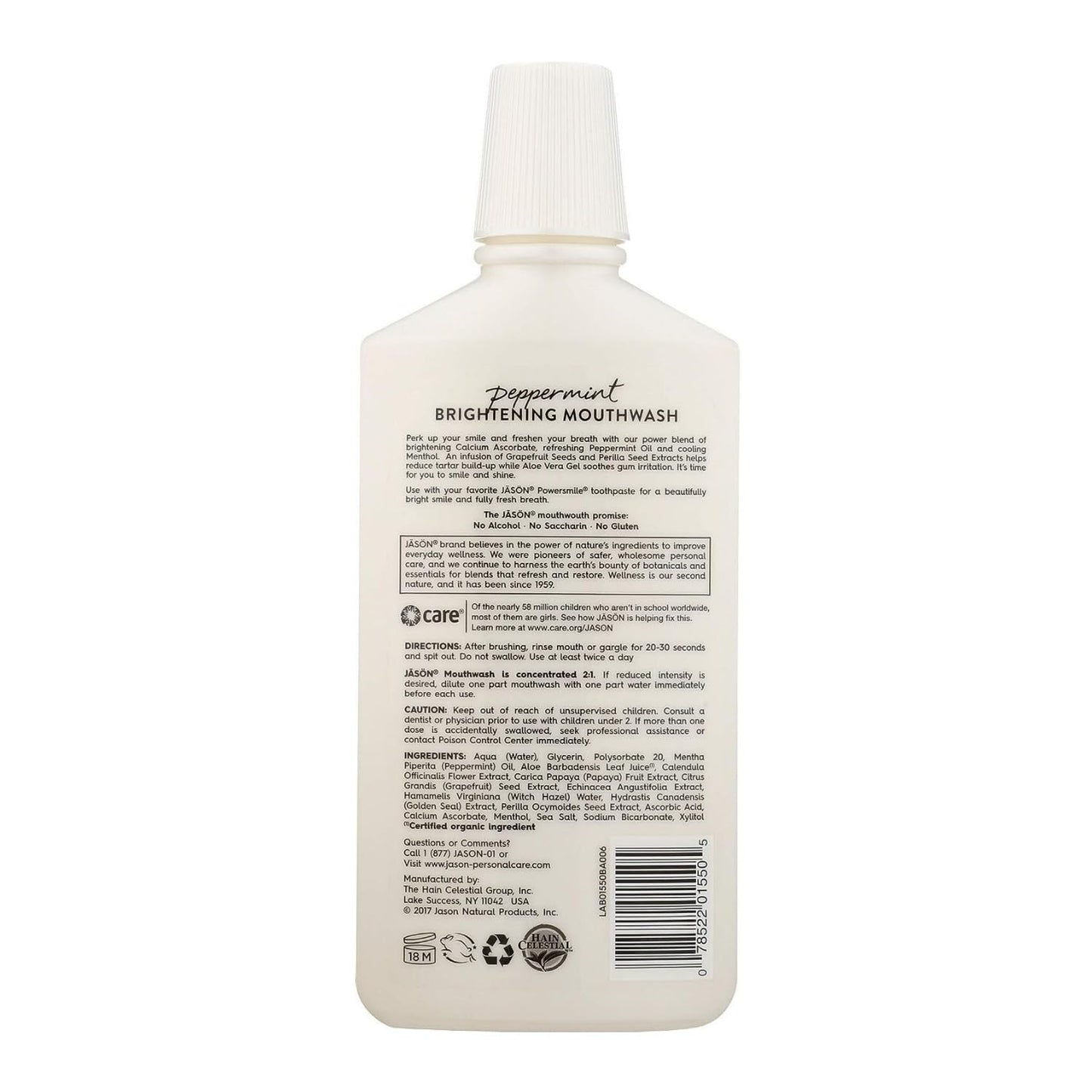 JĀSÖN Sea Fresh Strengthening Mouthwash, Spearmint, 16 Fl Oz