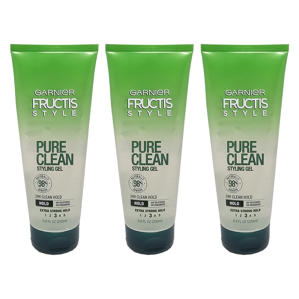 Garnier Fructis Style Pure Clean Styling Gel, 6.80 Oz ( Pack of 6)