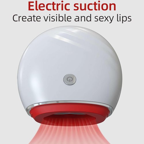 RJSQAQE Electric Lip Vacuum Plumper,Lip Plumper Device,Lip Enhancer Plumper Tool,Automatic Lip Enhancer Fuller Device,Bigger Lip Suction Plumper Tool,3 Gears Lip Augmentation Beauty Device (white)