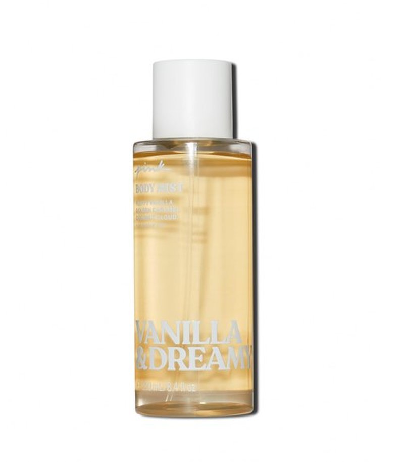 Victoria's Secret PINK Vanilla & Dreamy Body Mist, Notes of Coconut, Vanilla & Caramel, Body Spray for Women (8.4 oz)