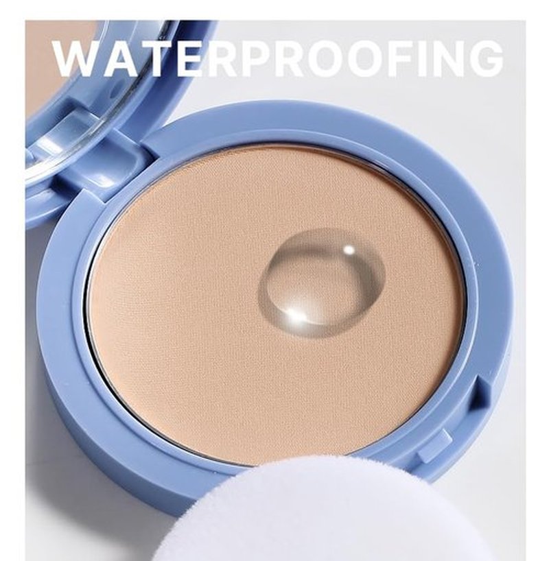 Oil Control Face Pressed Powder, Matte Perfection Pressed Powder, Waterproof Long Lasting Lightweight Finish Setting Face Powder, Cruelty-free, 0.35Oz (02# Natural beige, One Size)