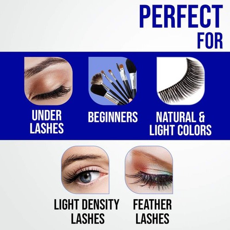 DUO Quick-Set Strip Lash Adhesive - White/Clear, Latex-Free, Water-Resistant, Long-Lasting, Lash Glue, 0.18 oz, 2-Pack