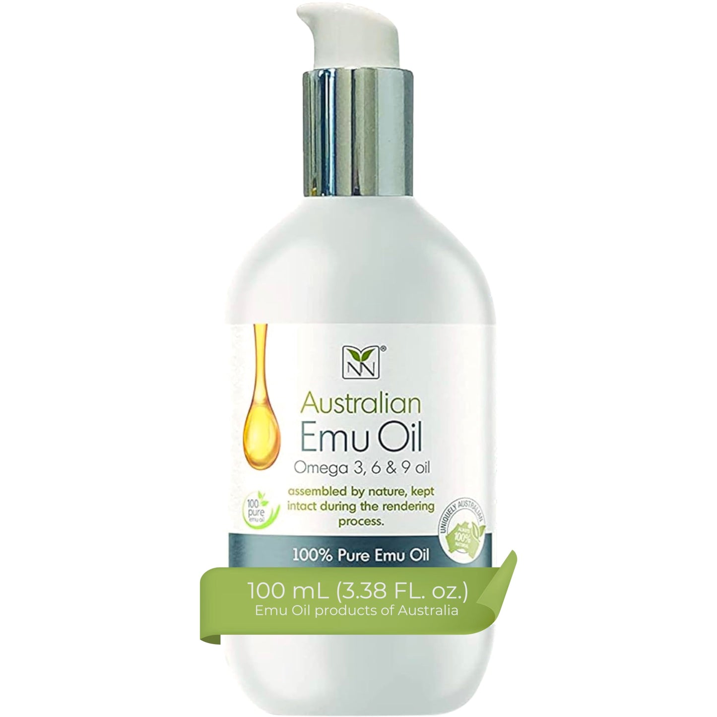 Y Not Natural Emu Oil, Unscented Face & Body Moisturizer, 3.38 fl oz