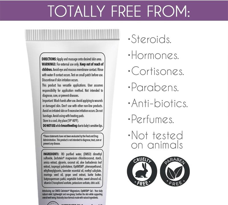 DMSO Lavender Gel - Natural Pain Relief & Skin Soothing | 4 oz