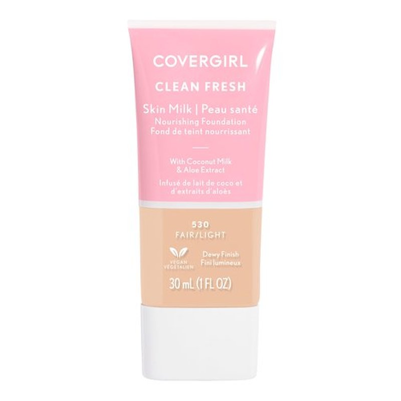 COVERGIRL, Clean Fresh Skin Milk Foundation, Fair/Light, 1 Fl Oz (Pack of 1) (packaging may vary)