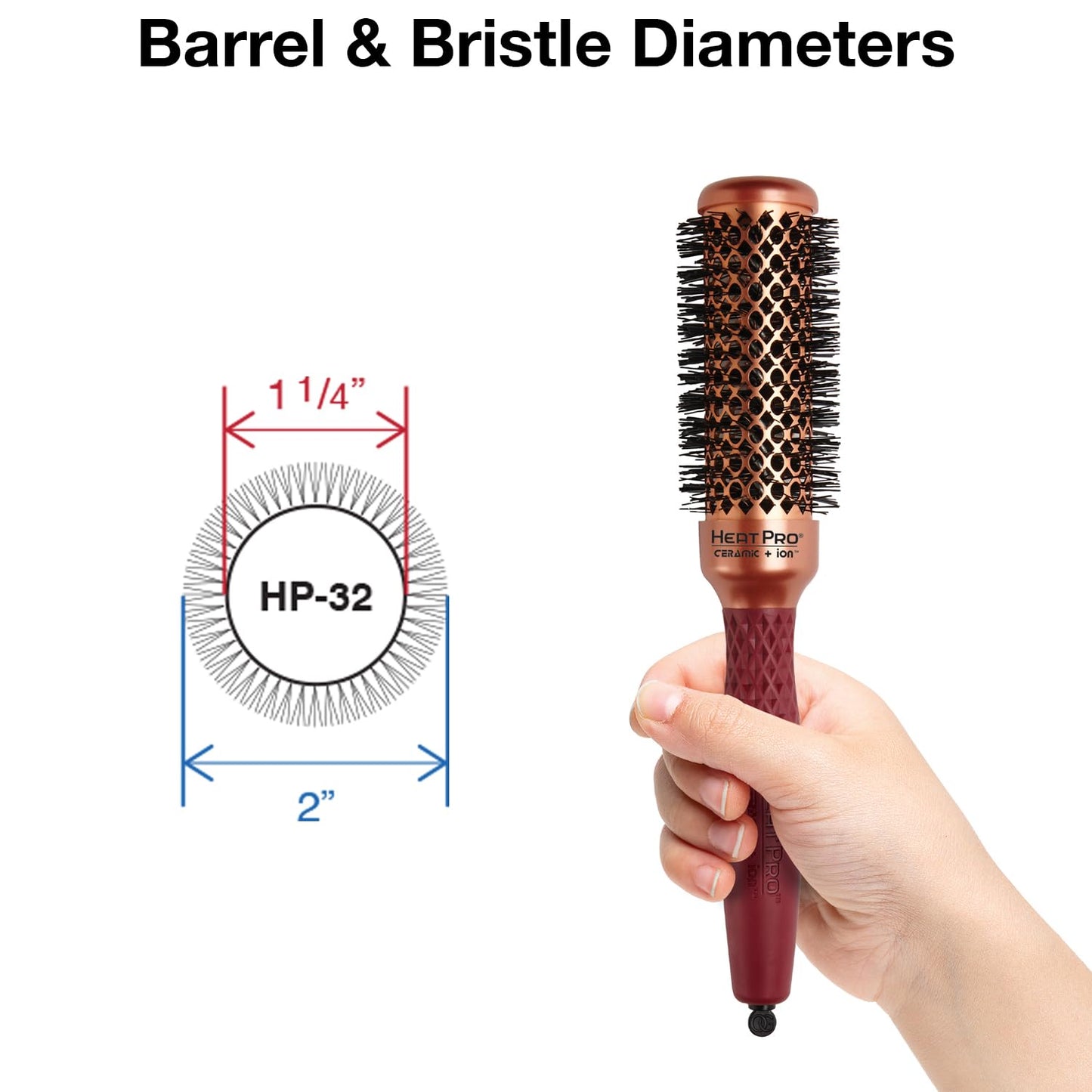 Olivia Garden HeatPro Round Thermal Hair Brush (not electrical)