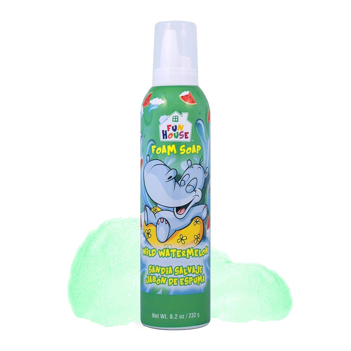 Fun House Kids Foam Soap Wild Watermelon & Bubble Gum,2 Pack