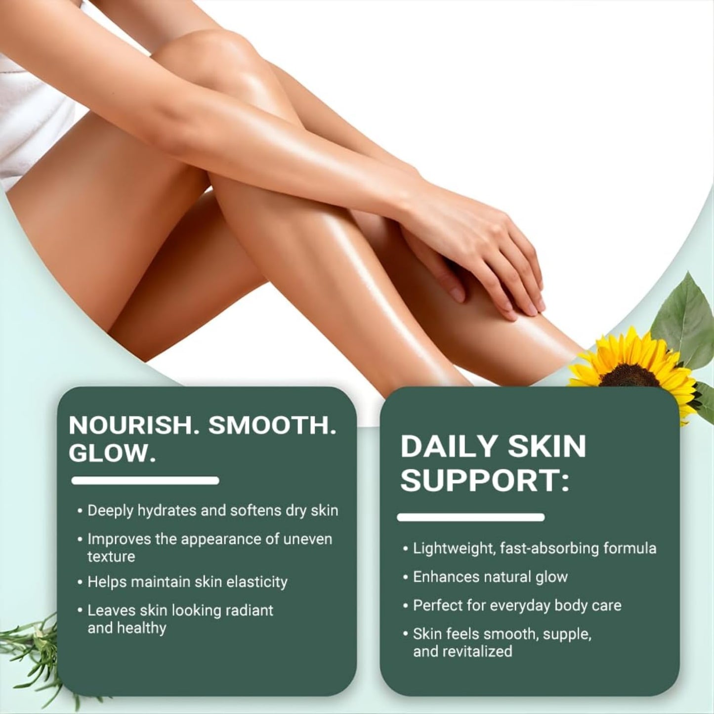 2 PCS Hydrating Collagen Oil For Body & After Shower, Collagen Lifting Body Oil for Neck, Chest, Arms, Thighs, Helps Soften Appearance of Crepey Skin