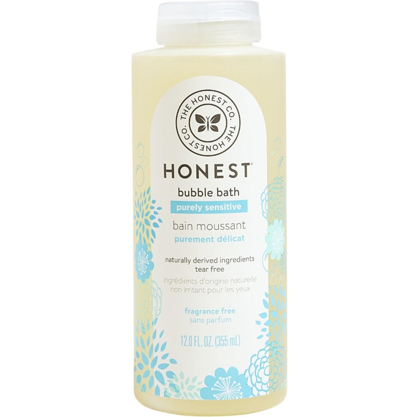 The Honest Company Purely Simple Bubble Bath, Fragrance Free, 12 Fluid Ounce