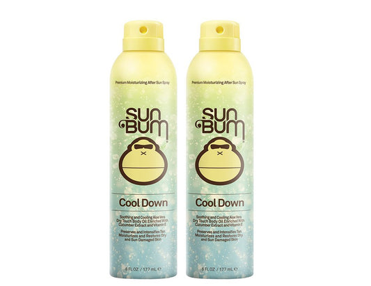Sun Bum Cool Down Hydrating After Sun Spray - 6 oz (2 Pack) for Soothing Relief